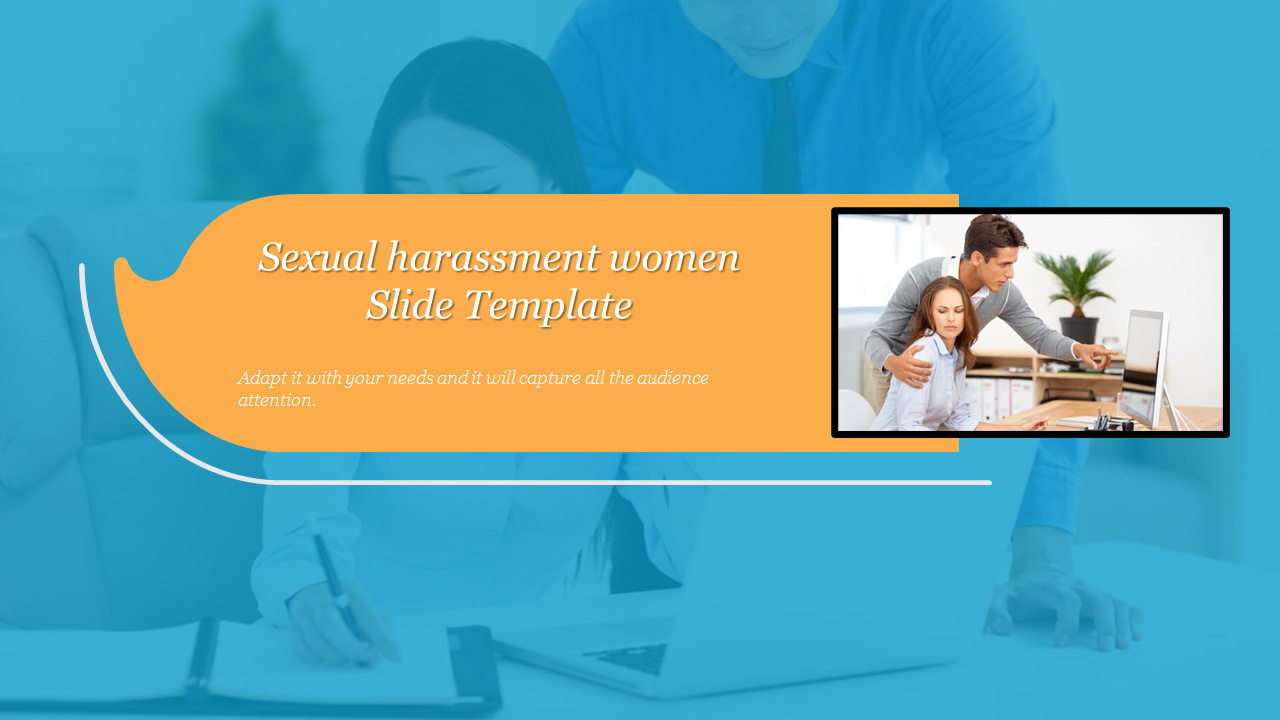 Sexual harassment women Slide Template
